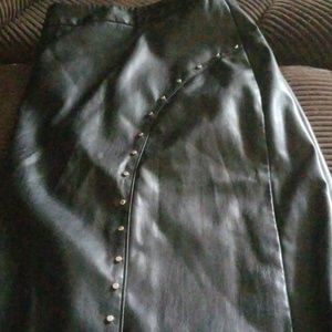 Pleather skirt